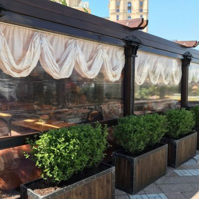 Мягкие окна для кафе и ресторанов в Москве и МО Стандарт